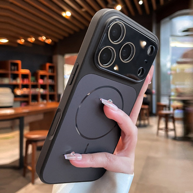Streamer magnetic suction For iPhone 18promax mobile phone case New iPhone17 new color matte texture Strong magnetic adsorption 16pro with lens film All-inclusive 15 men's and women's cases Phone Accessories