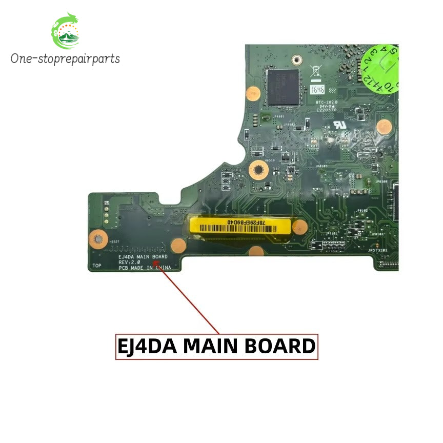 EJ4DA MAIN BOARD For Acer Aspire ES1-433G Laptop Motherboard With i5-7200U i7-7500U CPU 4GB-RAM 920MX-2GB GPU DDR4 NBGLR11005 Acer laptop repair parts