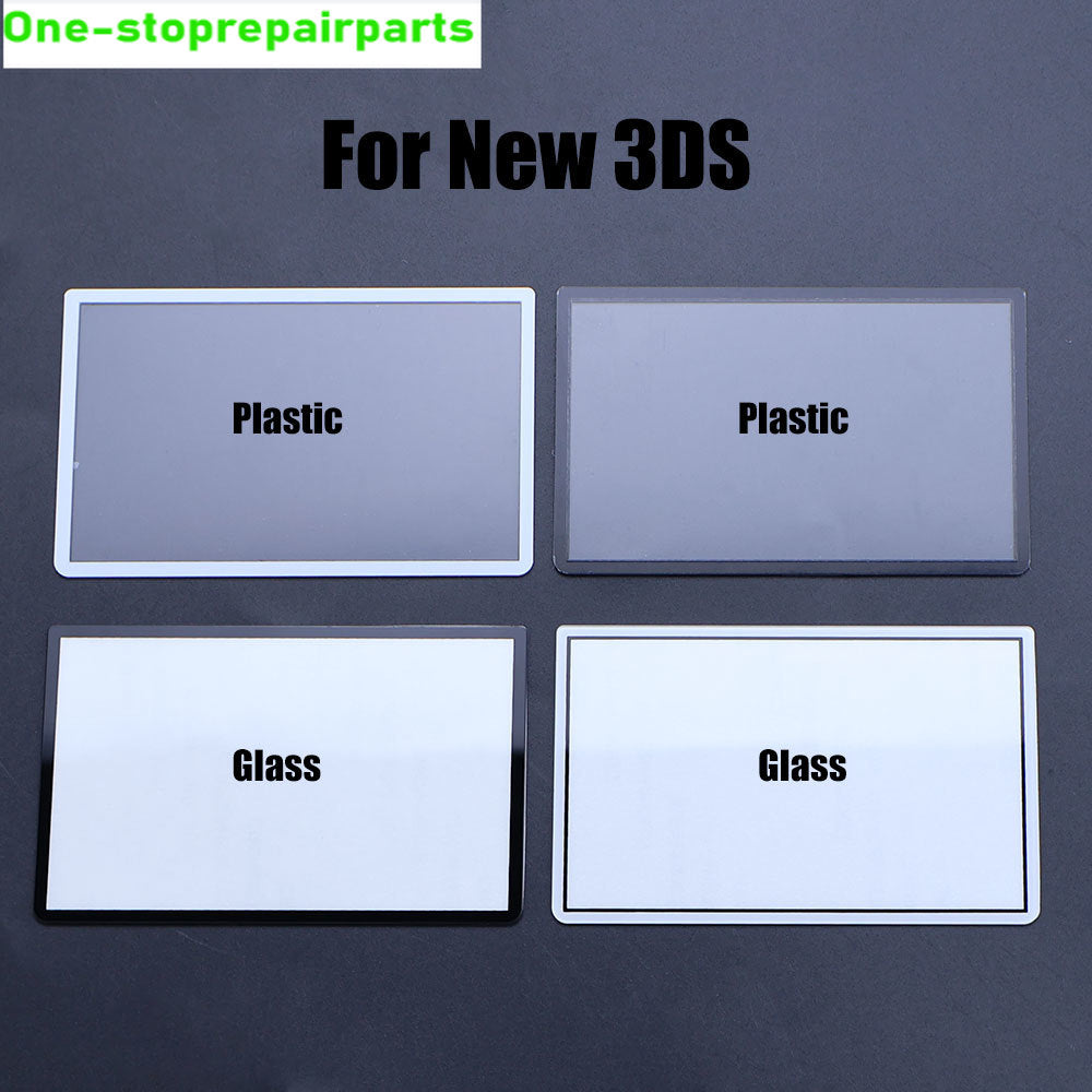 Plastic/Glass Upper LCD Screen Lens Replacement For New 3DS New3DS Game Console Top Screen Frame Lens Cover Game console repair parts