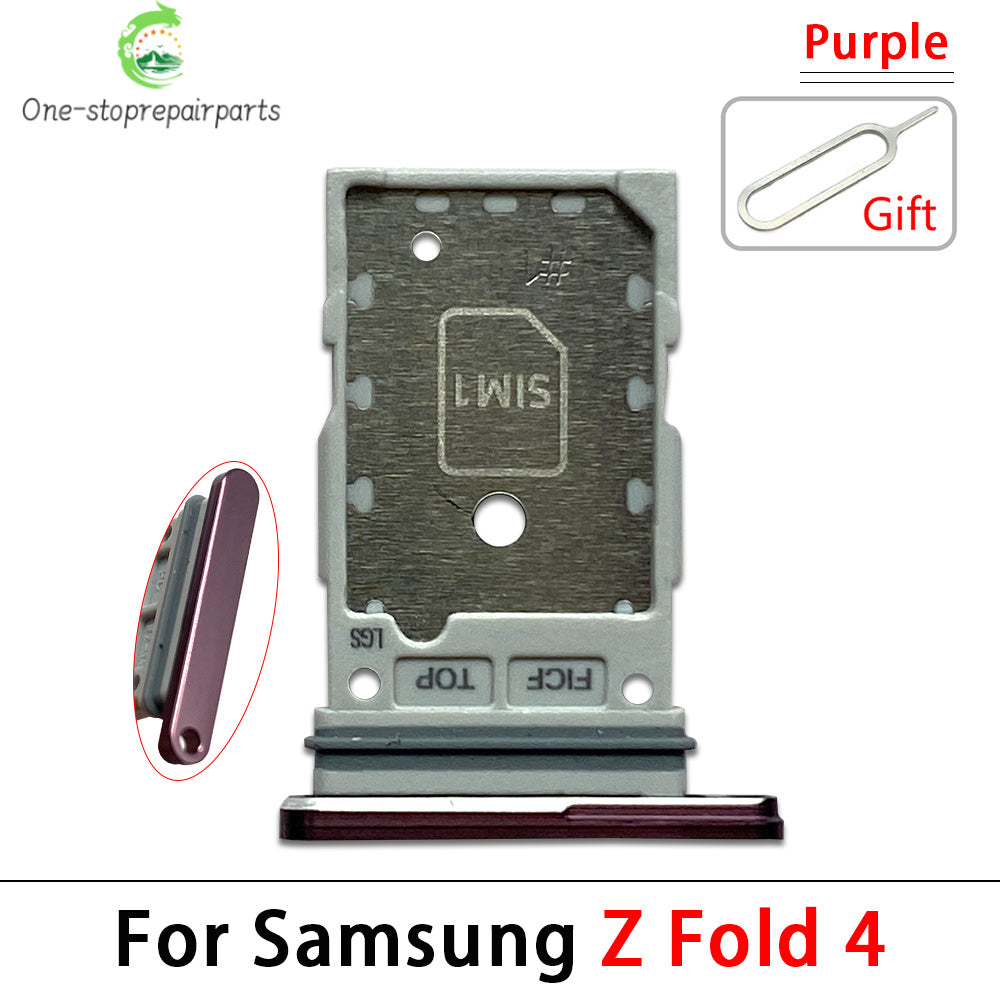 New For Samsung Z Fold 2 3 4 5 6 F916 F926 F936 F946 Micro Nano SIM Card Holder Tray Slot Holder Adapter Socket Samsung phone repair parts