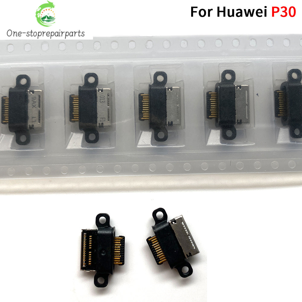 10Pcs, Charger Micro USB Charging Port Dock Connector Socket For Hauwei P20 P30 P40 P50 Lite Pro Plus 5G HUAWEI phone repair parts