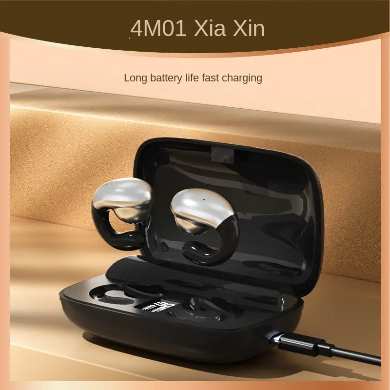 Accessories In-ear Wireless Bluetooth Headset Mini Small Hanging Ear Bone Conduction Painless Concept Long Standby