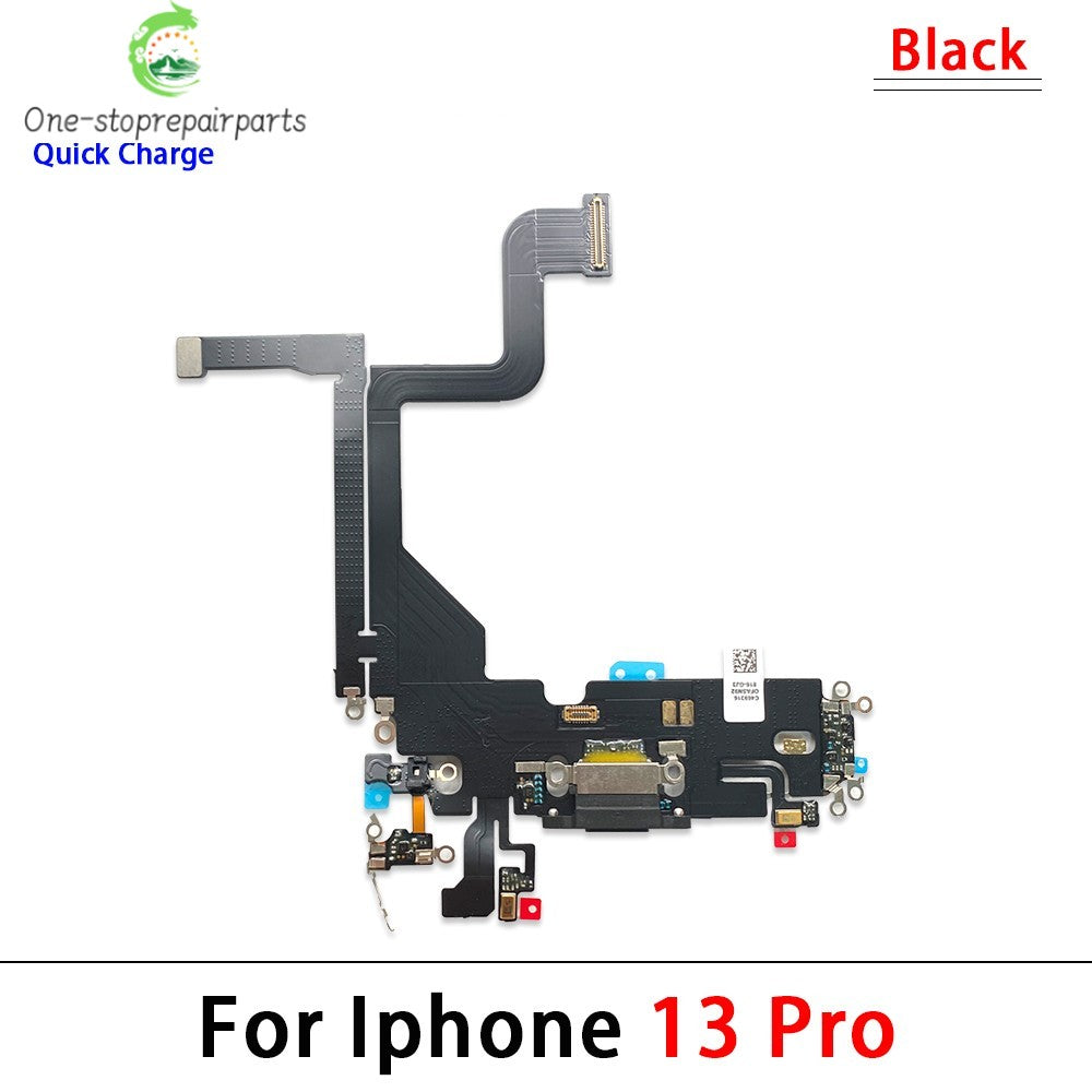 New For iPhone 11 12 13 14 15 Pro 11Pro 12Pro 13Pro Max Mini Plus USB Charger Charging Dock Port Connector Microphone Flex Cable  iPhone phone repair parts