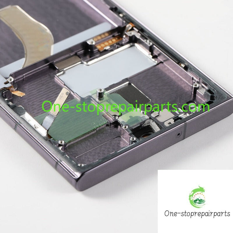 Samsung S22Ultra lcd screen Assembly with frame S908 curved 5G LCD  display touch screen