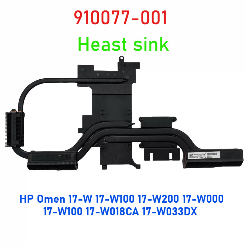 Laptop Heatsink CPU GPU Cooling fan for HP Pavilion TPN-Q174 17-ab  Omen 17-W 17-W100 17-W200 17T-W 17-X  17-ab403nf L05973-001 910441-001 45G37HSTP80 910077-001 862954-001 G38 NFB84B05H 857463-001 Notebook Cooling Radiator Heatsink HP laptop repair