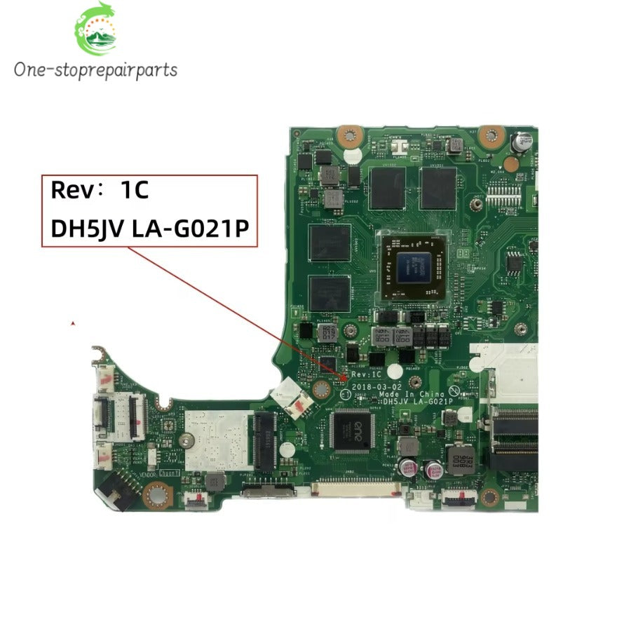 For Acer AN515-42 AN515-42G Laptop Motherboard DH5JV LA-G021P With R3 R5-2500 R7-2700 CPU RX560X 4GB-GPU NBQ3R11001 NB.Q3R11.002 Acer laptop repair parts
