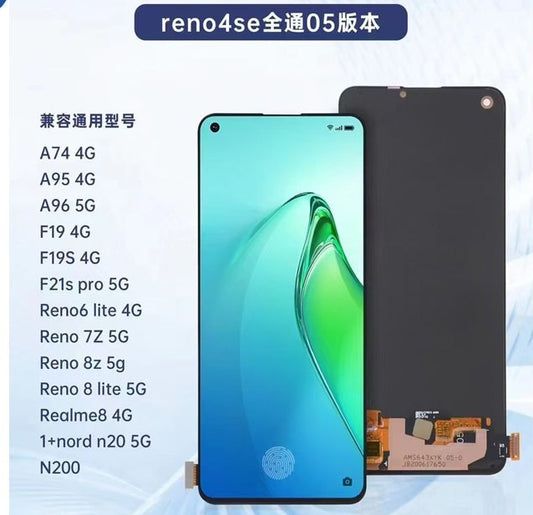 LCD touch screen assembly  for OPPO A74 4G A95 A96 5G F19 Reno 7Z F19S Mobile phone screen assembly OLED digitizer glass panel display