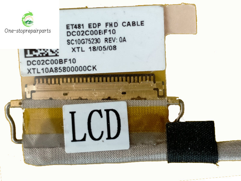 NEW ORIGINAL LAPTOP LCD LED LVDS Cable For LENOVO Thinkpad T480S 01YN993 DC02C00BF10 FHD 30PIN Lenovo laptop repair parts