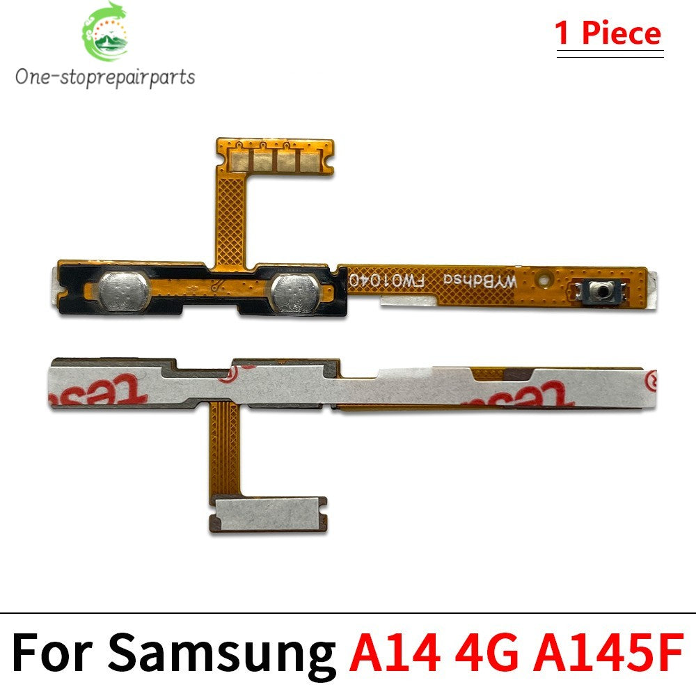 10Pcs, Power On Off Volume Side Button Flex Cable For Samsung A13 A23 A33 A73 A53 A14 A24 A34 A54 A15 A35 A55 A04 A05 A05 4G 5G Samsung phone repair parts