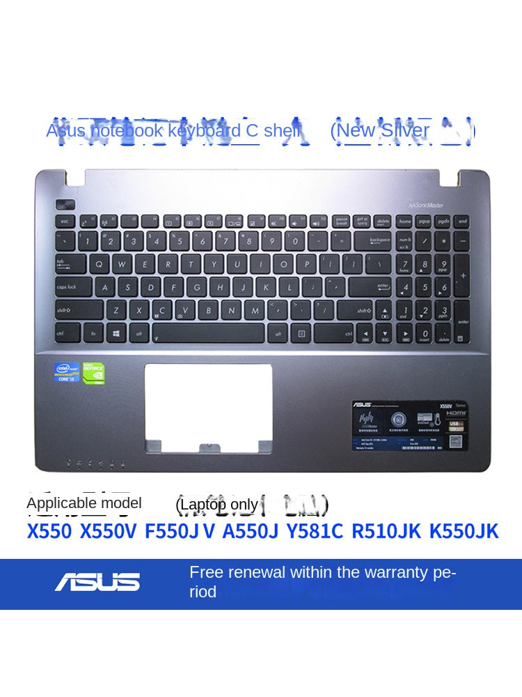 (Shipping fee not include)  X550 ASUS X550V F550J V A550J Y581C R510JK K550JK keyboard Topcase