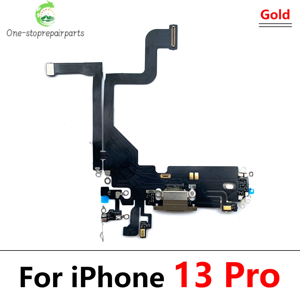 New For iPhone 13 Pro 13Pro Max Mini Dock Connector Micro USB Charger Charging Port Flex Cable Microphone Board iPhone phone repair parts