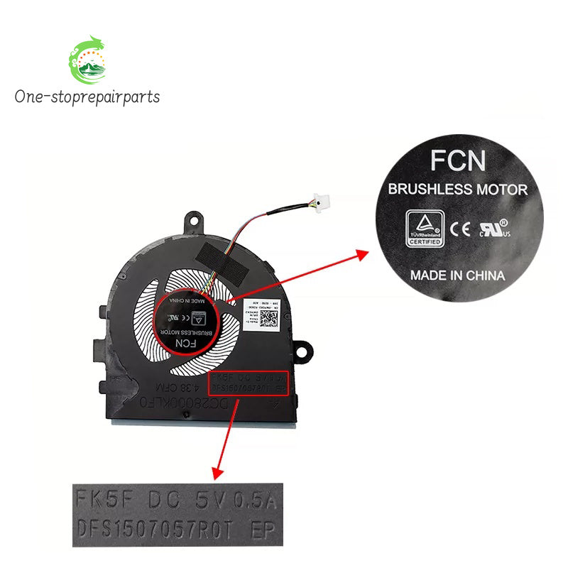 New ORIGINAL Laptop Cpu Cooling Fan For DELL Vostro Inspiron 3480 3493 3481 5493 5494 P89G Latitude 3490 0WYGK2 Dell laptop repair parts