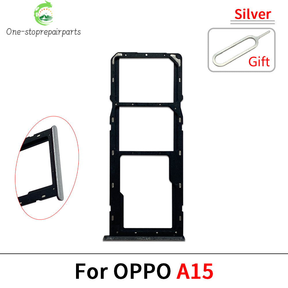 New For OPPO A11 A12 A15 A16 A16s Micro Nano SIM Card Holder Tray Slot Holder Adapter Socket OPPO phone repair parts