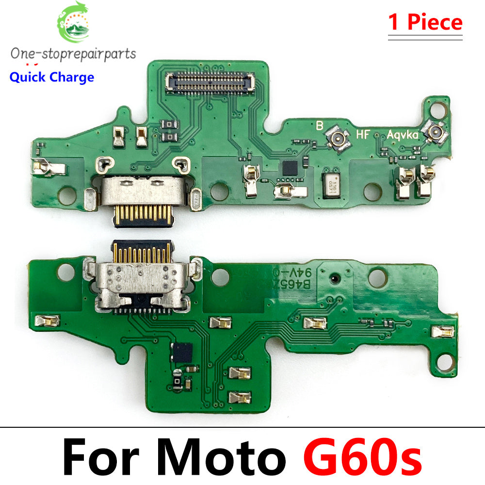 10Pcs USB Charging Board Port Dock Charger Connector Flex Cable For Motorola Moto G10 G20 G30 G50 G60 G60s G100 Power One 5G G31 Motorola phone repair parts
