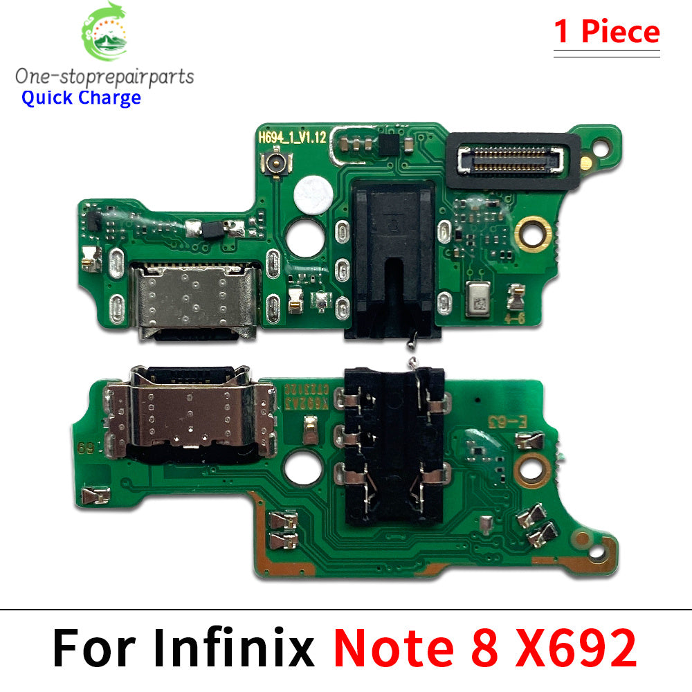 USB Charge Port Dock Connector Charging Board Flex Cable For infinix Note 7 8 8i 12 30 40 Pro 5G Smart 5 6 7 Plus Zero 8 X Pro  infinix phone repair parts