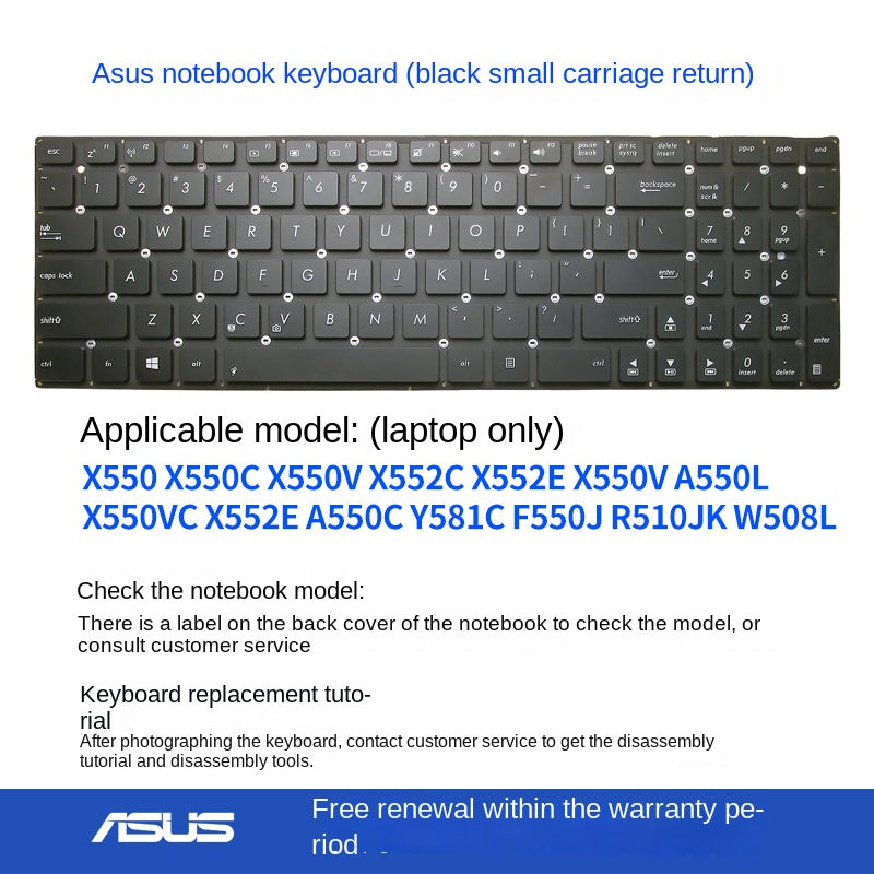 (Shipping fee not include)  X550 ASUS X550V F550J V A550J Y581C R510JK K550JK keyboard Topcase