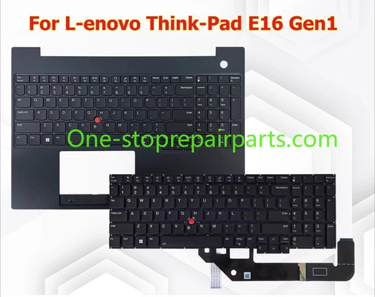 Upper case keyboard for Lenovo ThinkPad E16 Gen1 5M11H94852 C shell topcase palmrest keybooard cover touchpad