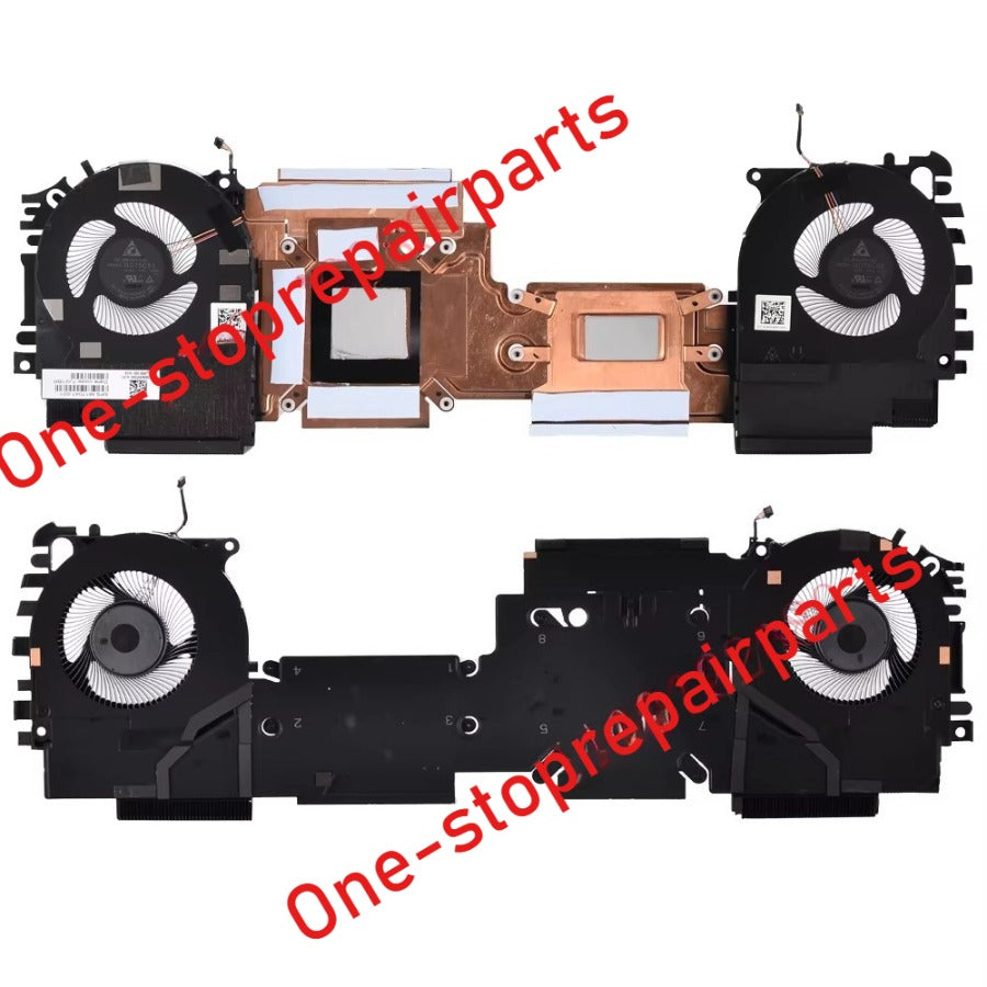New Laptop CPU+GPU Cooling fan with Heatsink for HP ZBook Fury 15 G7 G8 Series M17047-001 ND75C53-19L06 ND75C52-19L05 DC5V 0.5A HP laptop repair parts