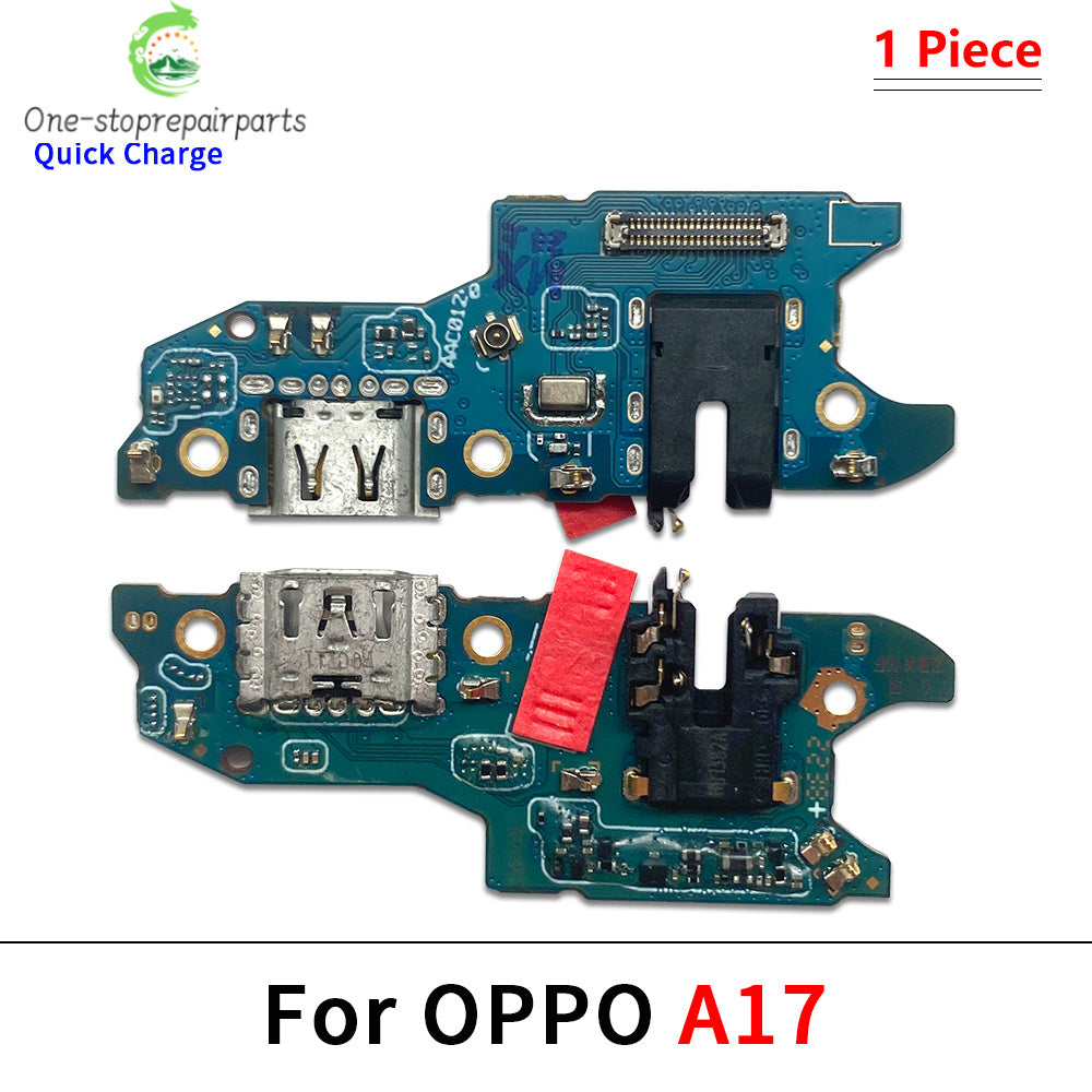 10Pcs USB Charger Charging Dock Port Connector Flex Cable For OPPO A17 A52 A92 A53 A54 A55 A56 A57 A58 A93 A94 A95 A96 A97 4G 5G OPPO phone repair parts