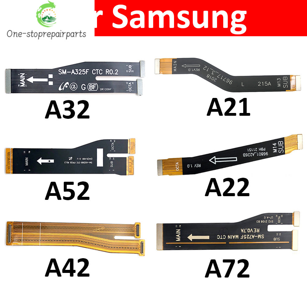 10Pcs, Main Board Motherboard Flex Cable For Samsung A22 A32 A52 A72 A33 A53 A73 A24 A34 A54 A15 A25 A35 A55 A16 A36 A56 4G 5G Samsung phone repair parts