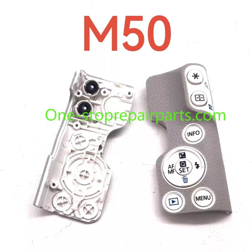 Original Canon M50 I/II white black back case menu button thumb case cover skin 2297 Digital Camera Repair parts