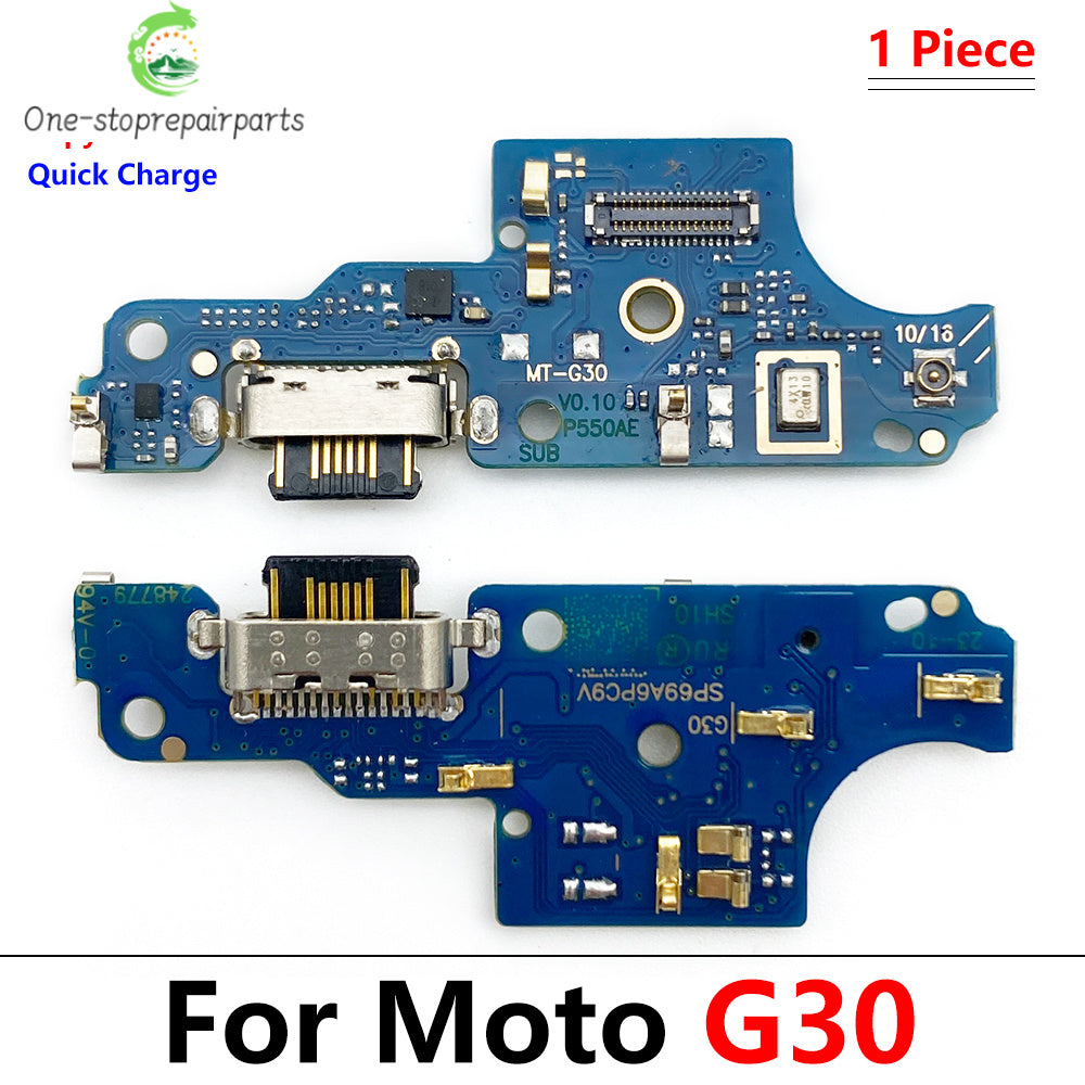 USB Charge Port Dock Connector Charging Board Flex Cable For Motorola Moto G10 G20 G30 G50 G60 G60s G100 Power One Hyper G50 5G Motorola phone repair parts