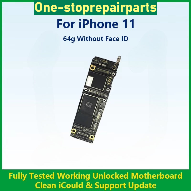 Fully Tested Authentic Motherboard For iPhone 11 Pro Max 64g/256g Unlocked Mainboard Without Face ID Clean iCloud Fast Shipping iPhone phone repair parts