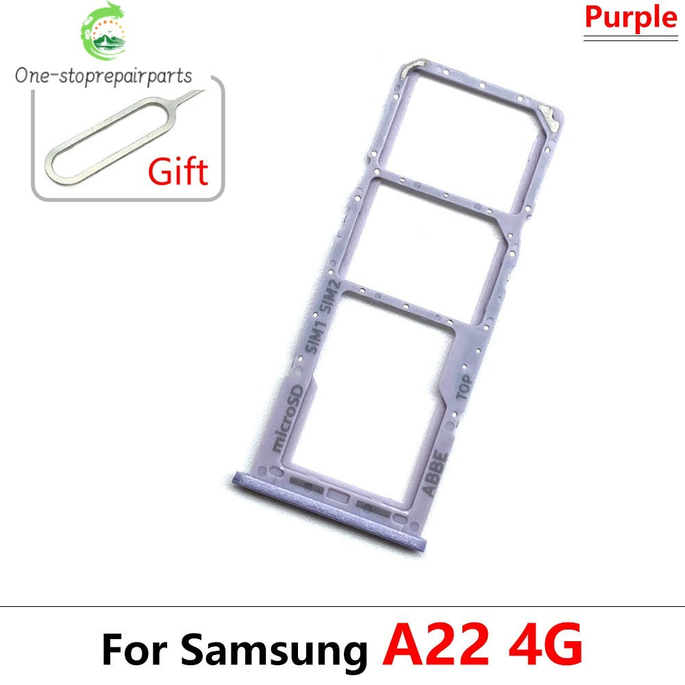 SIM Card Tray Slot Holder Adapter Accessories For Samsung A22 A32 4G 5G Replacement Spare Parts Samsung phone repair parts