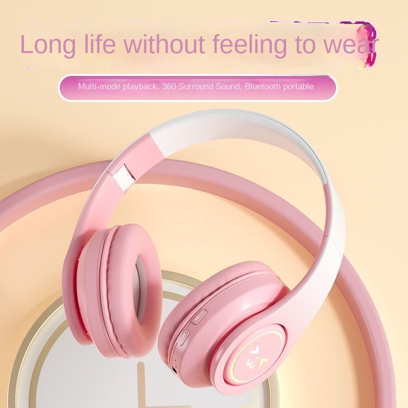 Accessories new B39 gradual color change headset wireless bluetooth headset high value headset