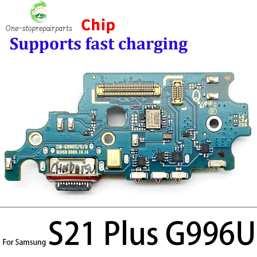 Dock Connector USB Charger Charging Board Port Microphone Flex Cable Board For Samsung S20 S21 Plus Ultra Fe 4G 5G G981B G986B Samsung phone repair parts