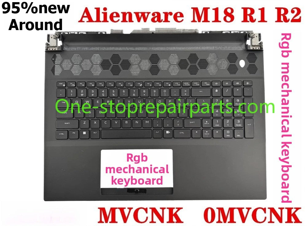 Upper case keyboard for Alienware M18 R1 M16 R1 R2 M15 R5 R6 R7 palm rest keyboard C case kit MVCNK 0MVCNK RGB mechanical keyboard