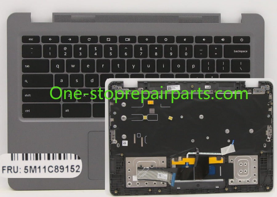 Cover case for  Lenovo 14E Chromebook Gen 2 5M11C89153 5M11C89152 5M11C89129 back housing hinge cover  Upper topcase  Palmrest Keyboard touchpad assembly