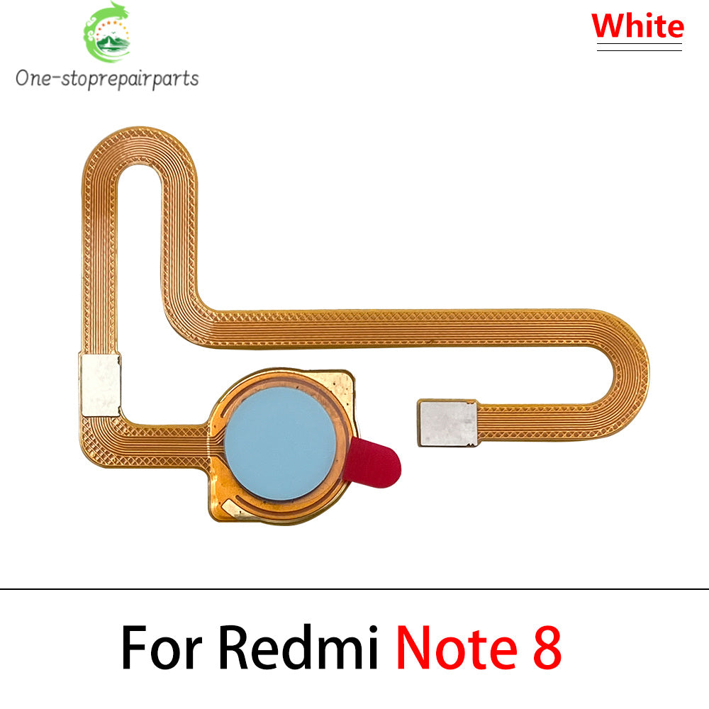 10Pcs, New For Xiaomi Redmi Note 8T 8 9s 9 Pro Home Button FingerPrint Touch ID Sensor Flex Cable Ribbon Replacement Parts  Xiaomi  Xiao mi phone repair parts