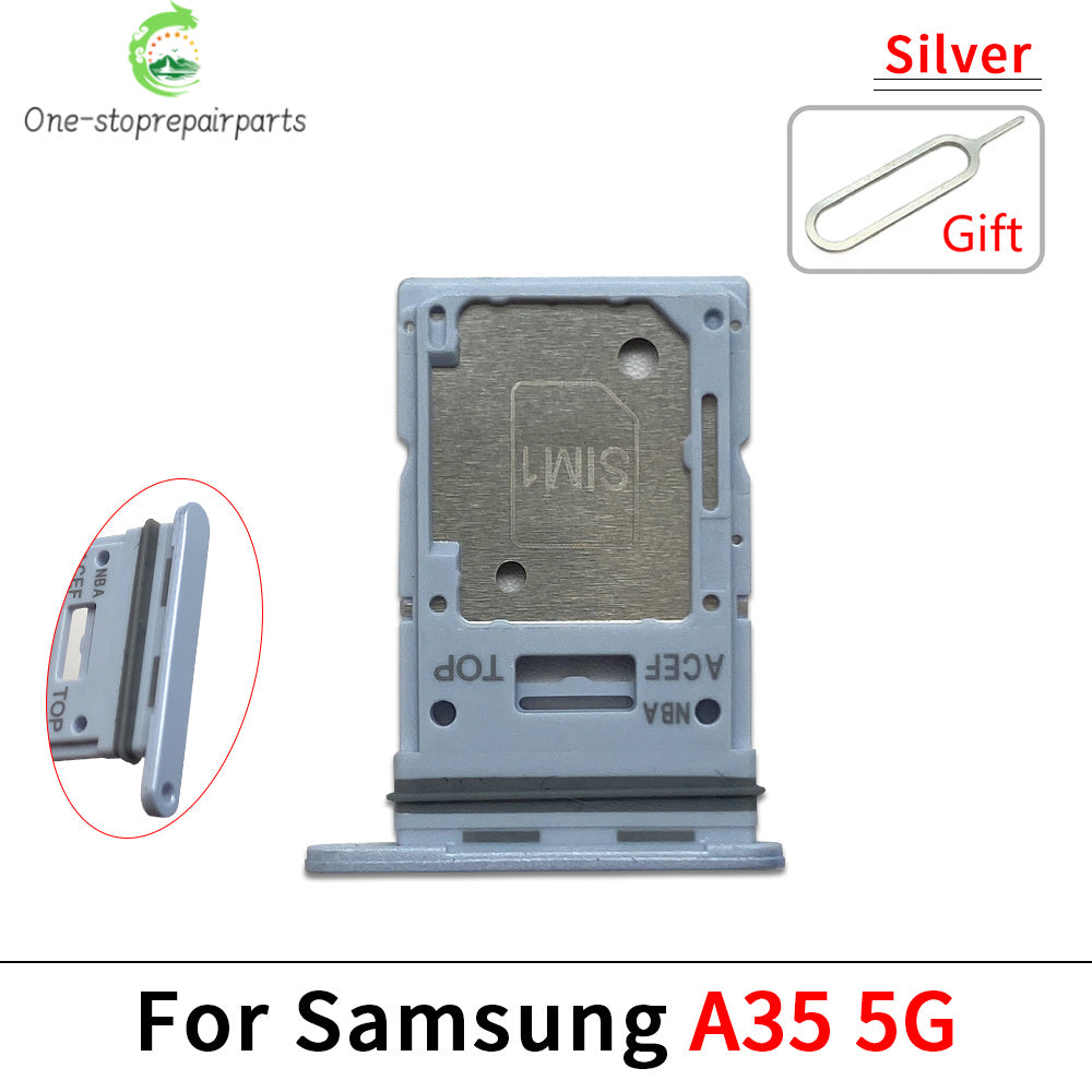 New For Samsung A15 A25 A35 A55 4G 5G SIM Card Slot SD Card Tray Holder Adapter Repair Parts Samsung phone repair parts
