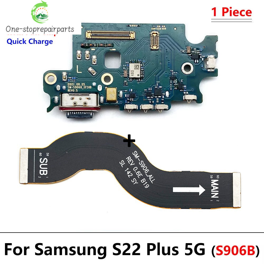 New USB Charger Charging Dock Port Connector Main Board Flex Cable For Samsung S22 S23 Plus Ultra 5G S901 S906 S908 S911 S916 Samsung phone repair parts