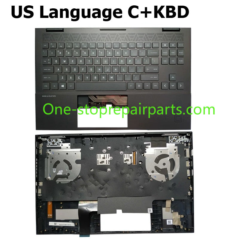 Palmrest  Keyboard For HP Omen 15-EN 15-EK 15Z-EN100 TPN-Q238 Q236 RGB US M00667-001 M00666-001 M00666-B31 RGB Backlit topcase