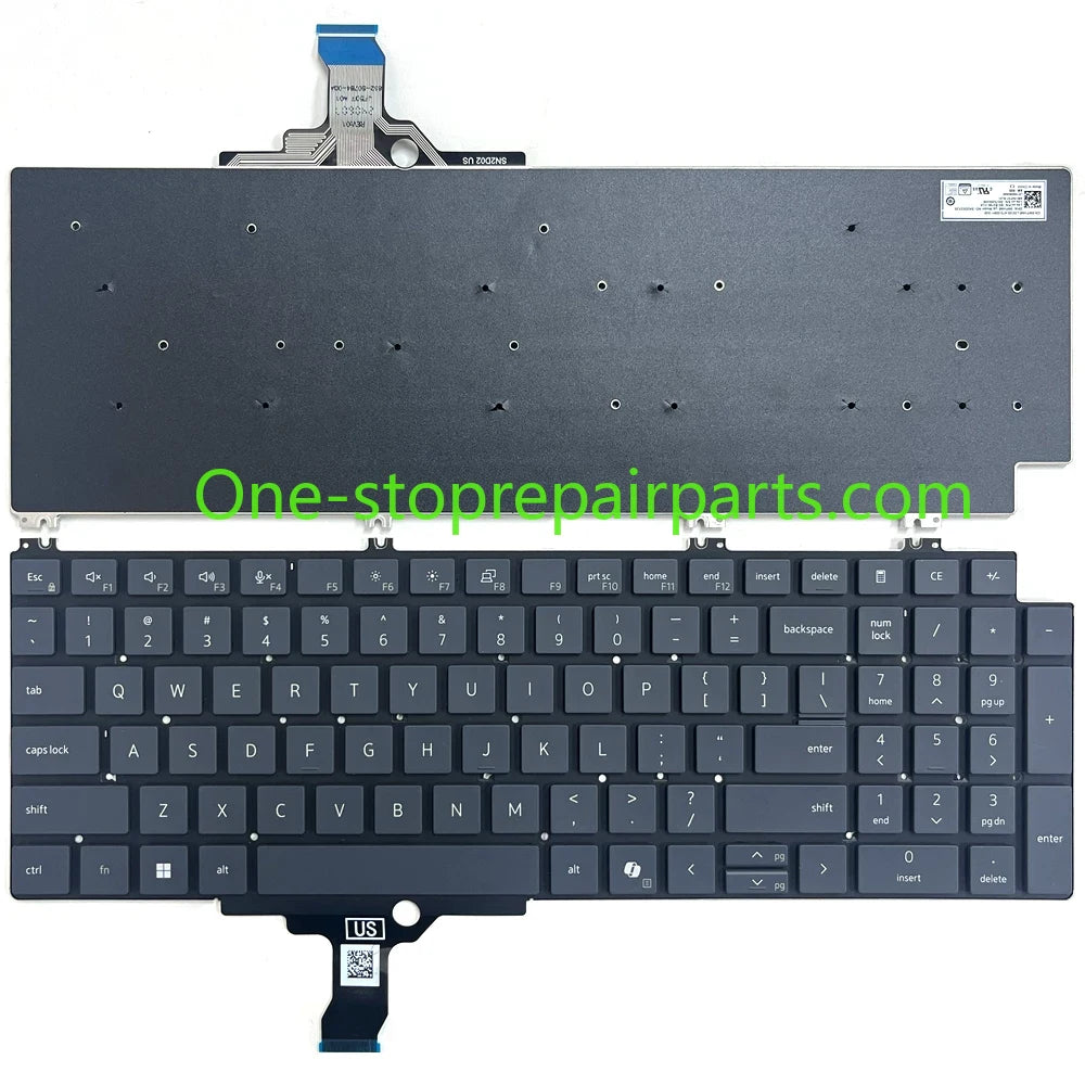 US Keyboard For Dell Pro16 Plus PB16250 PB16255 P135F P30CW 0WFHN6  09NP4C 9NP4C Dell laptop repair parts