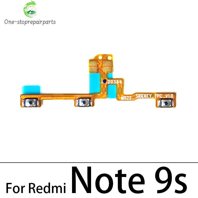 50Pcs, Volume Button Power Switch On Off Button Flex Cable For Xiaomi Redmi 7 7A 8 8A 9 9A Note 7 8 8T 9 10 10s 11 11s Pro 9s  Xiaomi  Xiao mi phone repair parts