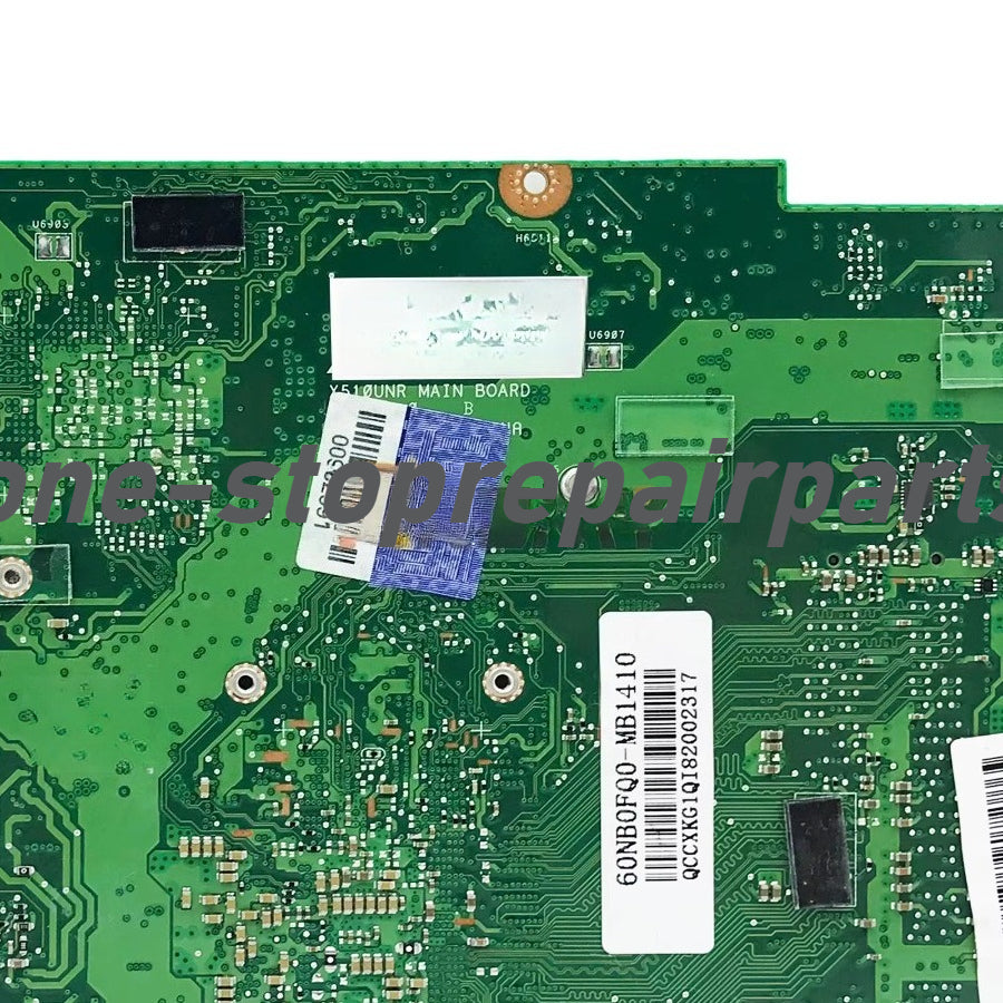 For ASUS X510UQ X510UR X510UN X510UNR X510UQR S510UN S510U X510UF Motherboard I3 I5 I7 CPU X510UA F510U VM510U S5100U 60NB0FQ0-MB1410 ASUS laptop repair parts
