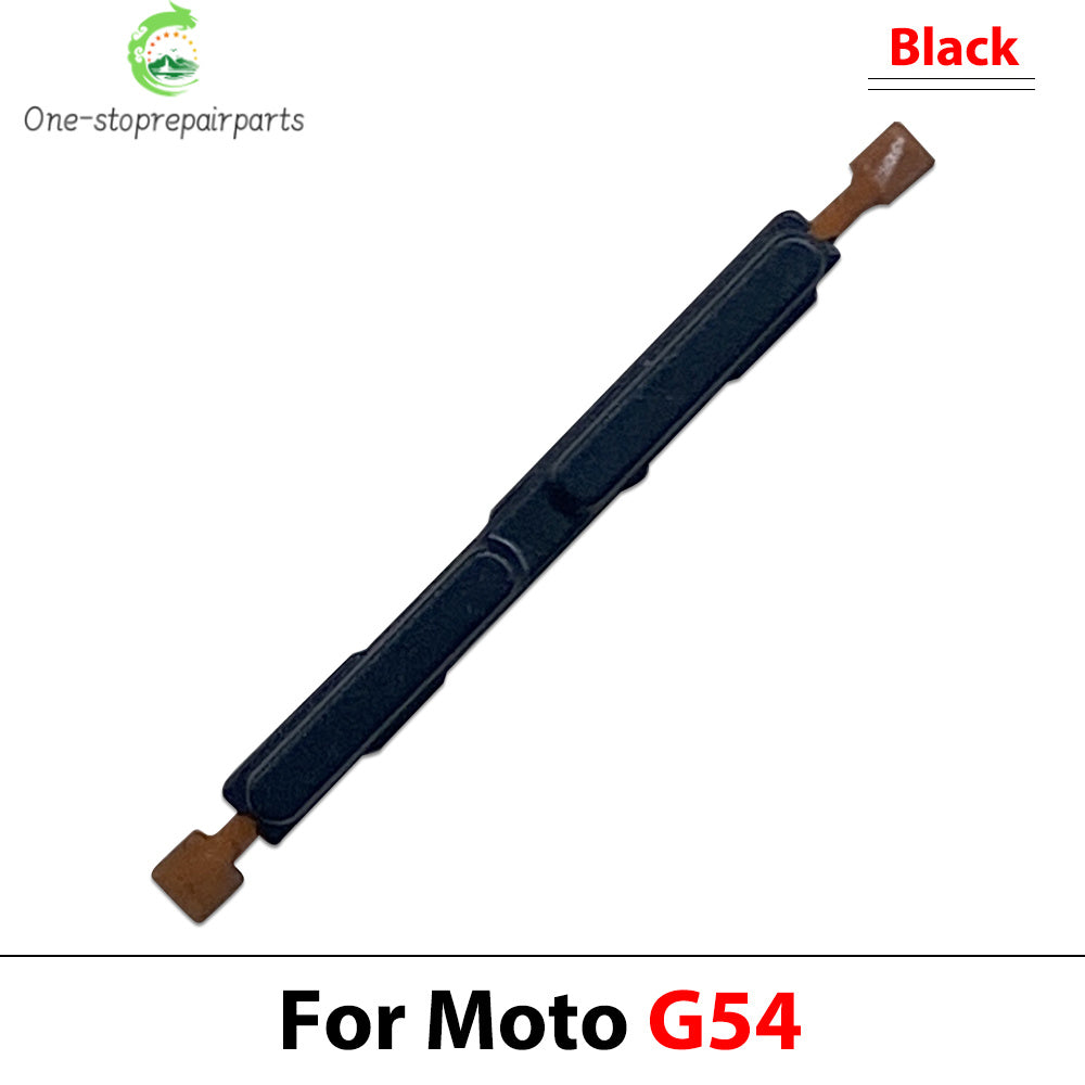10Pcs, Side Key Power and Volume Button Key For Motorola Moto G04 G14 G24 G34 G54 G84 Replacement Parts Motorola phone repair parts