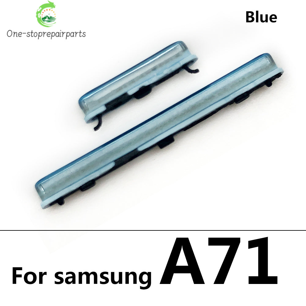 10Pcs/Lot, SIde Volume Button Power ON / OFF Buttton Key Set For Samsung A31 A315F A51 A515F A70 A705F A71 A71 Replacement Part Samsung phone repair parts