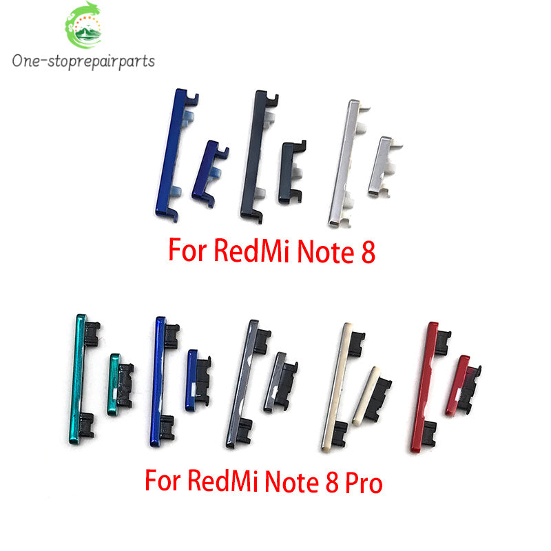 50Pcs/Lot, Volume Power Button Side Key For Redmi Note 7 8 9 9S Pro Replacement Parts