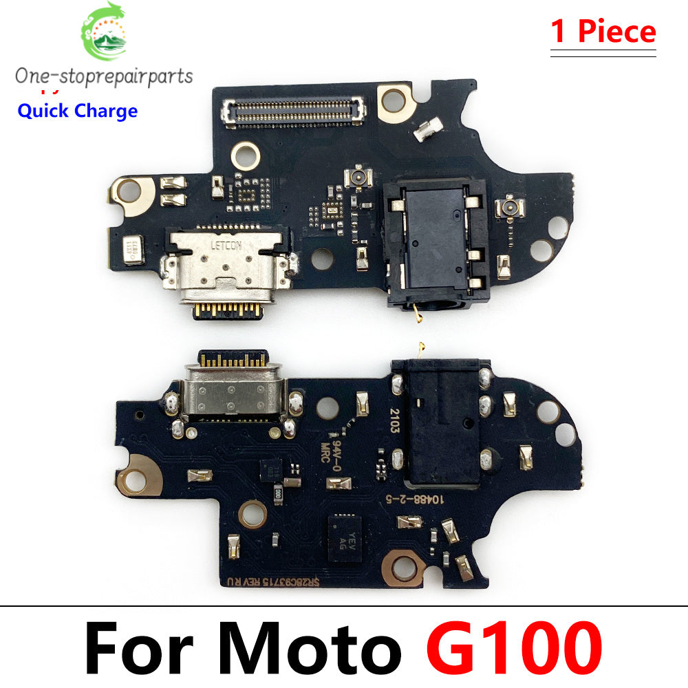 50Pcs USB Charging Board Connector Port Dock Flex Cable For Moto G10 G100 Power G20 G30 G31 G41 G60 G60s G71 G51 G50 5G G82 Motorola phone repair parts