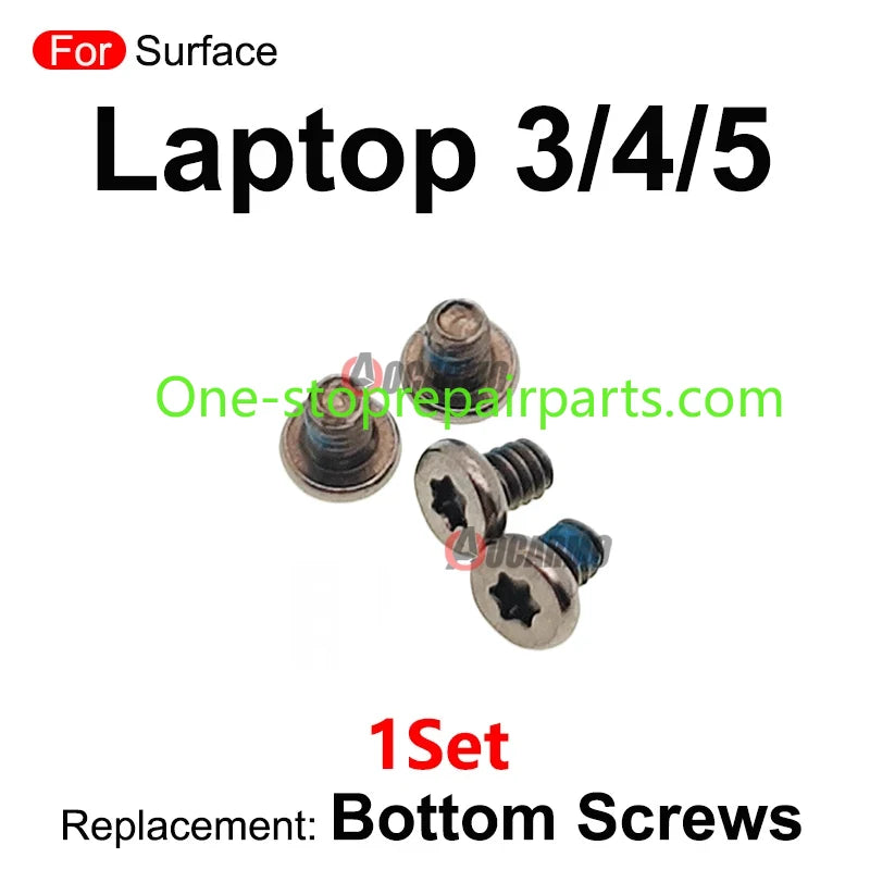 For Microsoft Surface Laptop 3 4 5 Laptop3 Bottom Screw 1Set Screws Replacement Part  Microsoft Surface Laptop repair parts