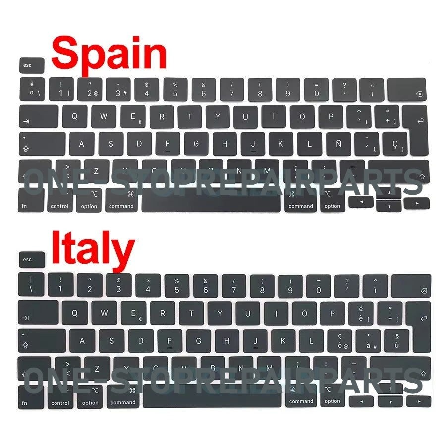 New Laptop A2141 A2289 A2251 Key Keycaps Keys Cap Keyboards Scissor Repair For Macbook Pro Retina 13" 16" 2019 2020 Year Macbook repair parts