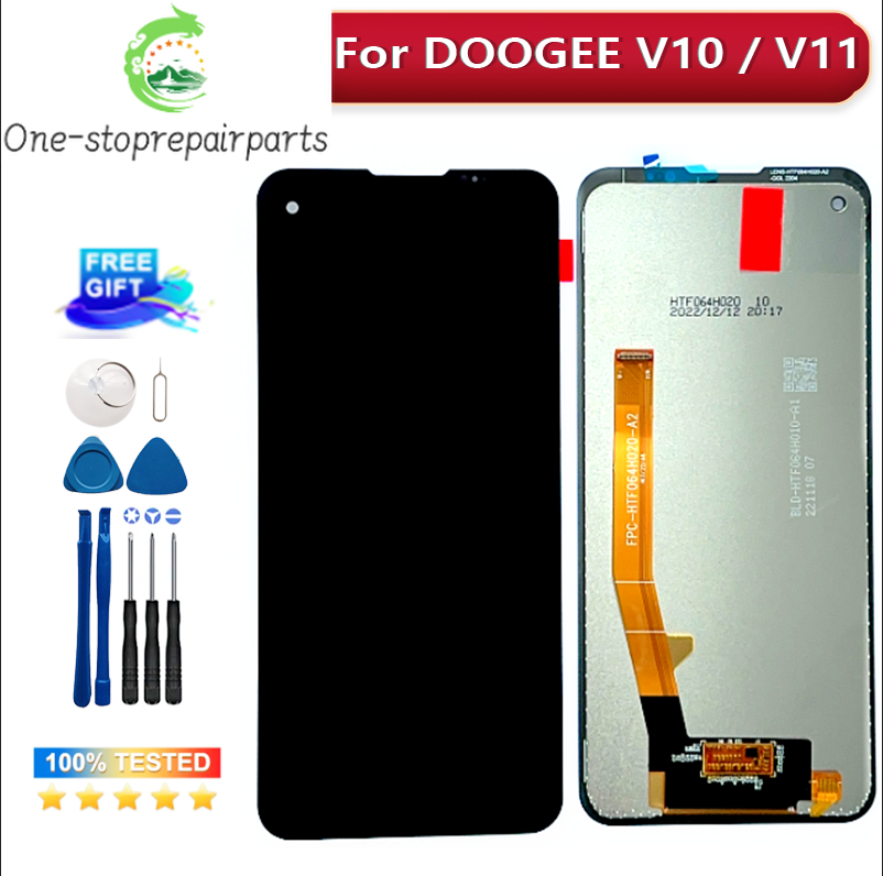 Original For Doogee V10 V11 LCD Display Touch Screen Digitizer Assembly For Doogee V10 LCD Sensor Screen Repair Replacement Doogee phone repair parts