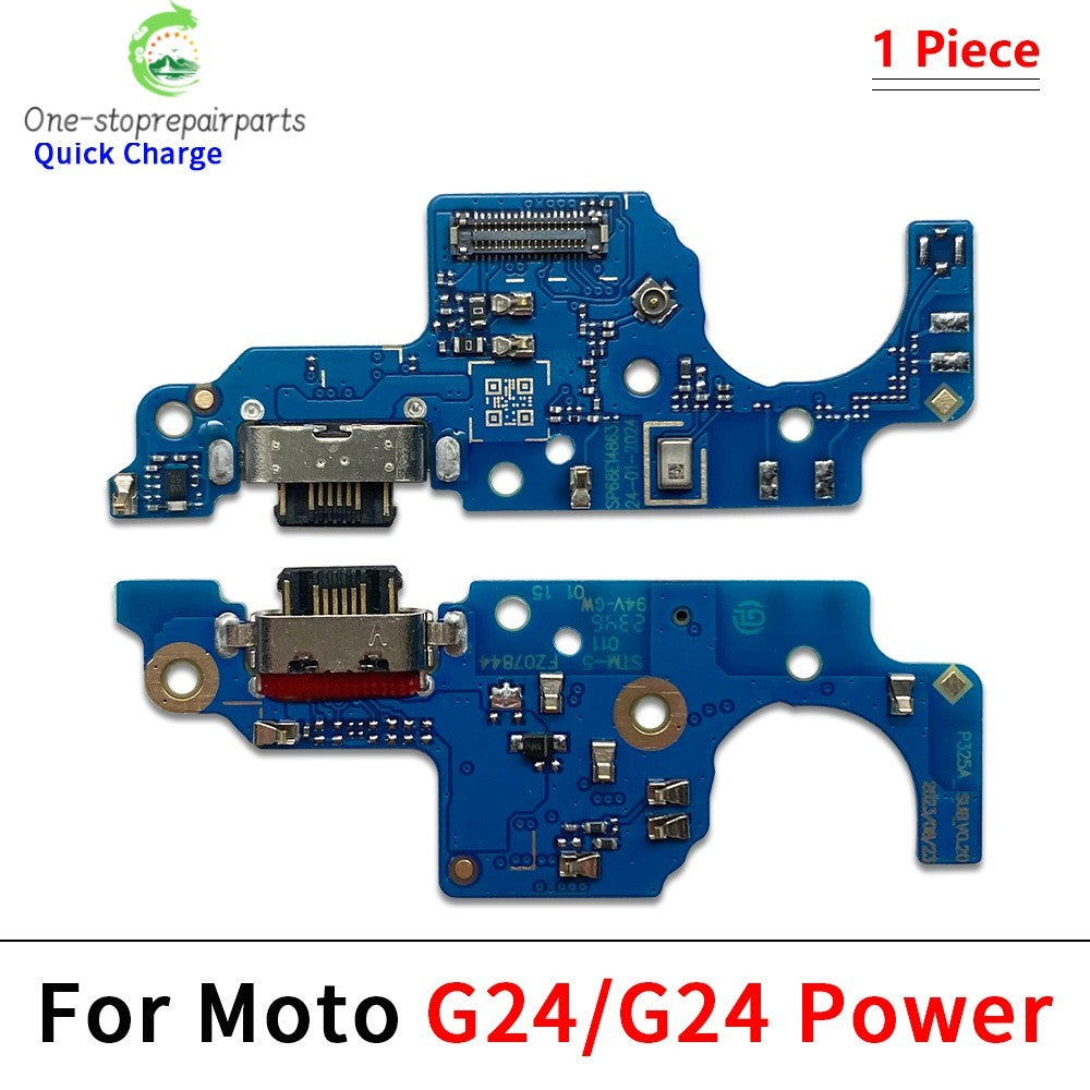 10Pcs, USB Charger Charging Port Connector Flex Cable For Moto G04 G14 G24 G54 G64 G84 G34 G45 G05 G15 G75 G85 G06 G56 G86 Power Motorola phone repair parts