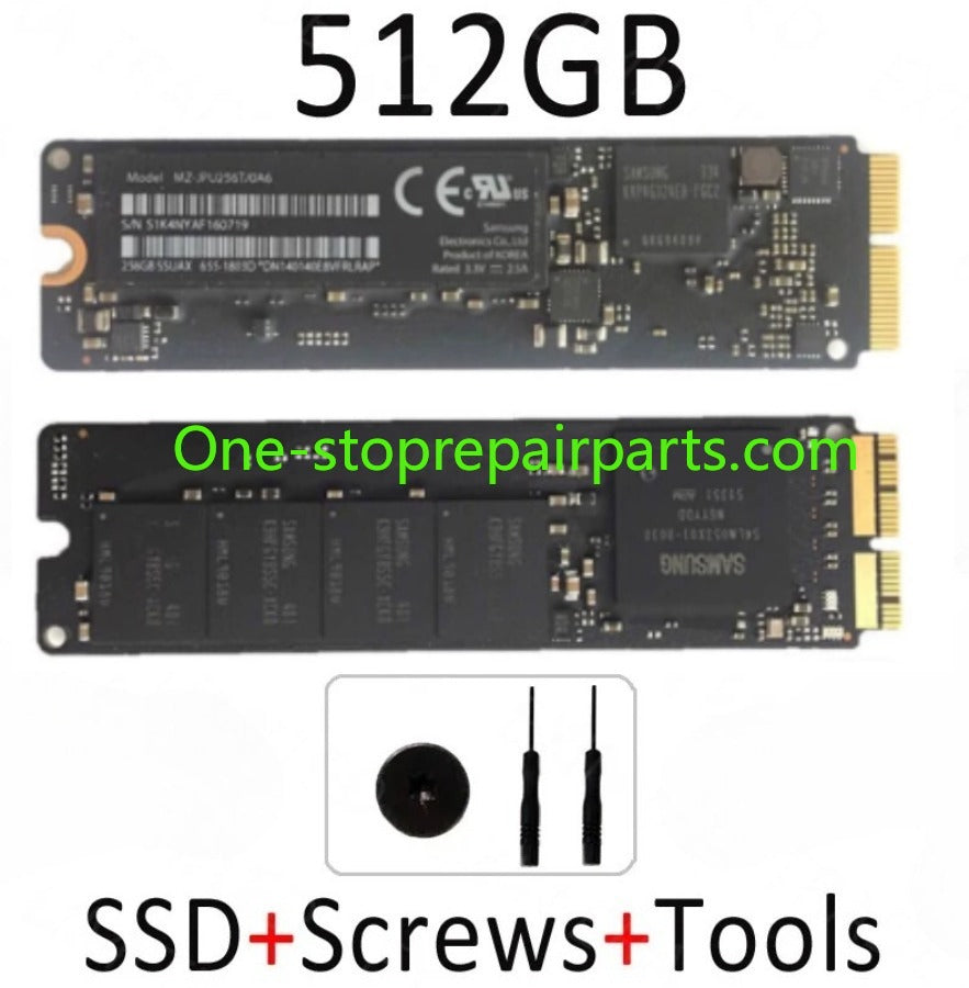 2015 2014 2013 Year for Macbook Air & Pro Retina 11" 13" 15" A1502 A1398 A1466 A1465 SSD Solid State Drive 128GB 256GB 512GB 1TB Macbook repair parts