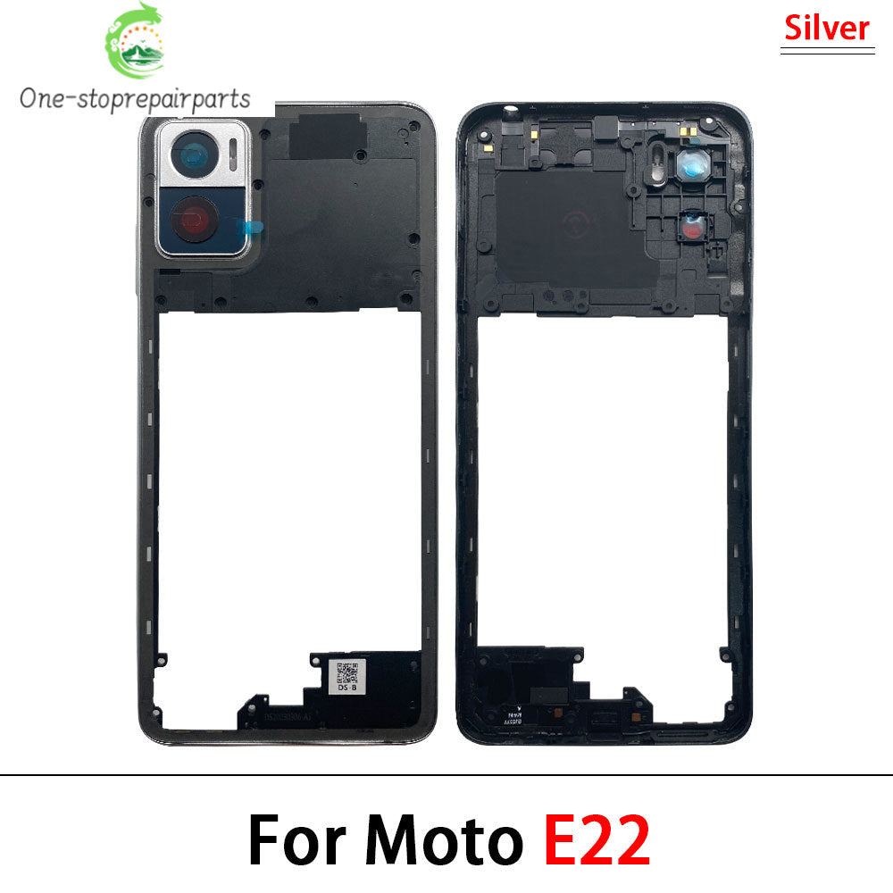 New Middle Frame Cover For Motorola For Motorola Moto E22 E32 E13 E22i Edge 20 Lite Middle Housing with Lens Frame Parts Motorola phone repair parts