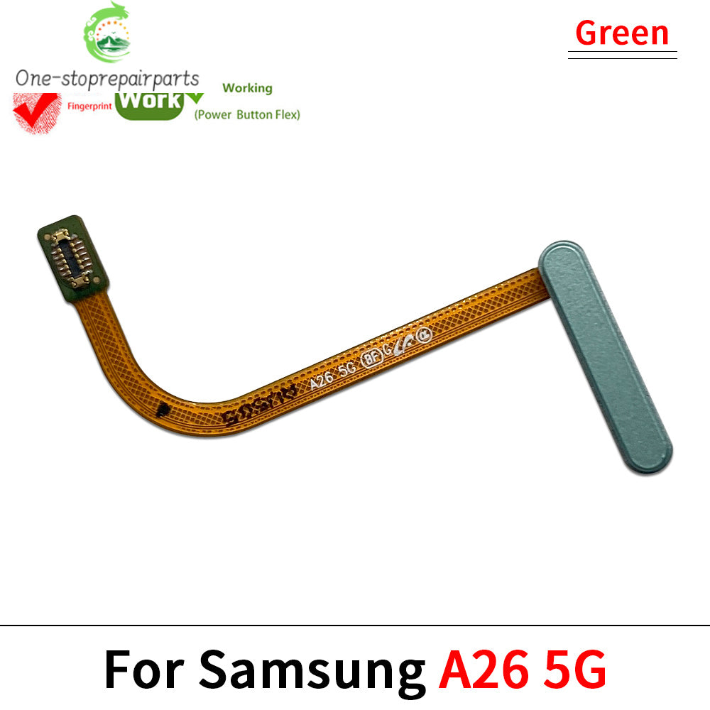 New For Samsung A06 A16 A26 4G 5G Home Button FingerPrint Touch ID Sensor Flex Cable Ribbon Replacement Parts Samsung phone repair parts